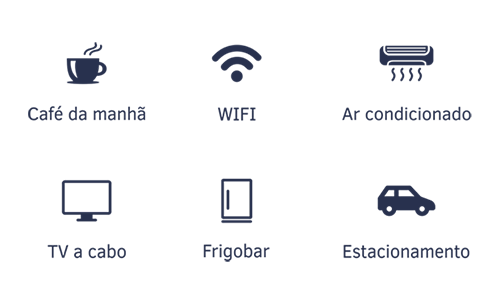 Serviços oferecidos pelo hotel